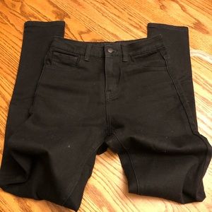 F21 black high rise skinny jeans Size 24